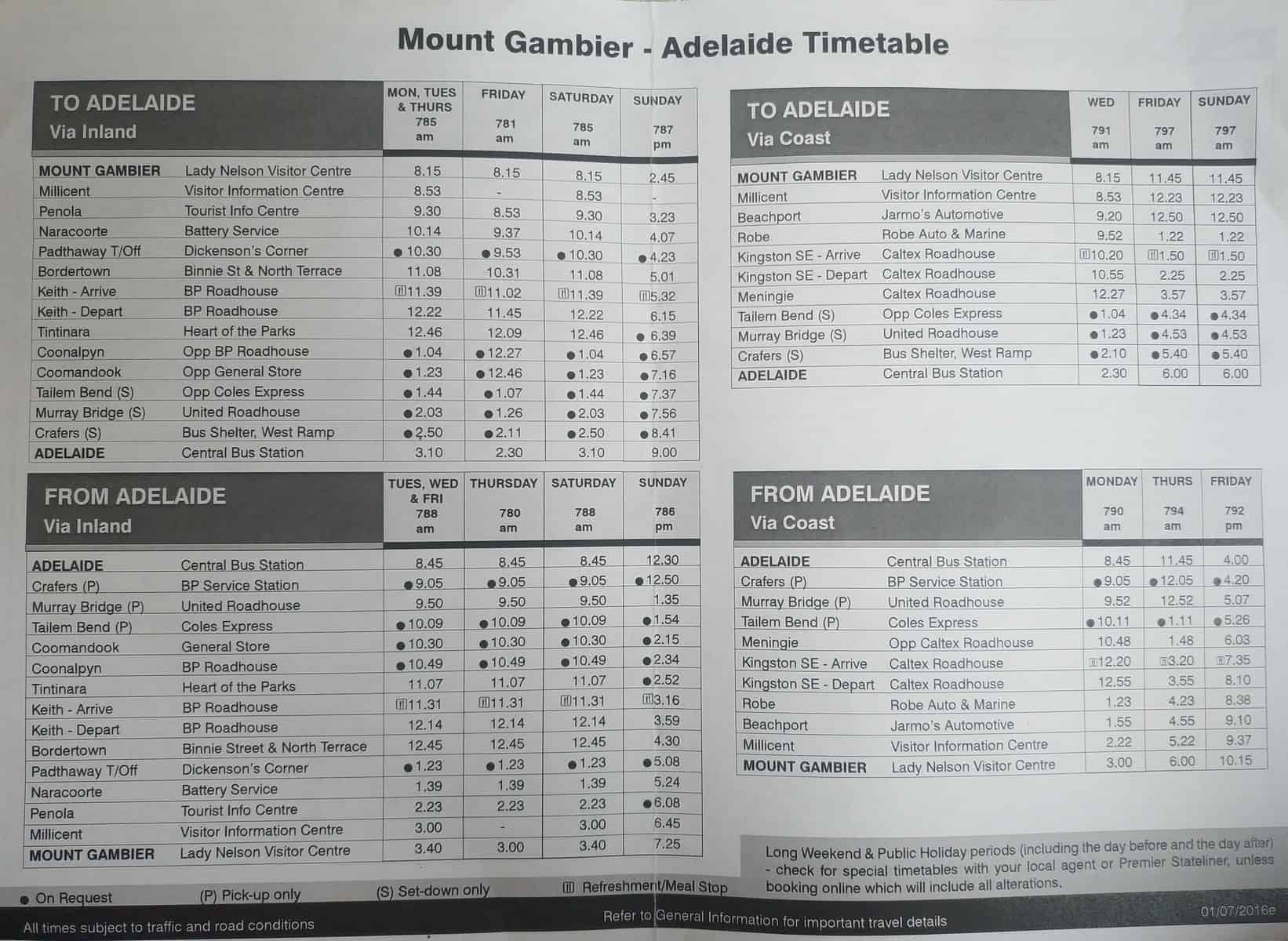 Mount Gambier Buses - Timetable, Routes, Services, Lines & Schedule, SA